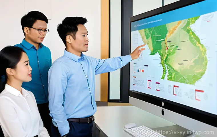 비즈니스 협업을 위한 정보 시각화 툴 - **Prompt 1: Collaborative Data Storytelling in a Vietnamese Business Setting**
"A diverse team o...